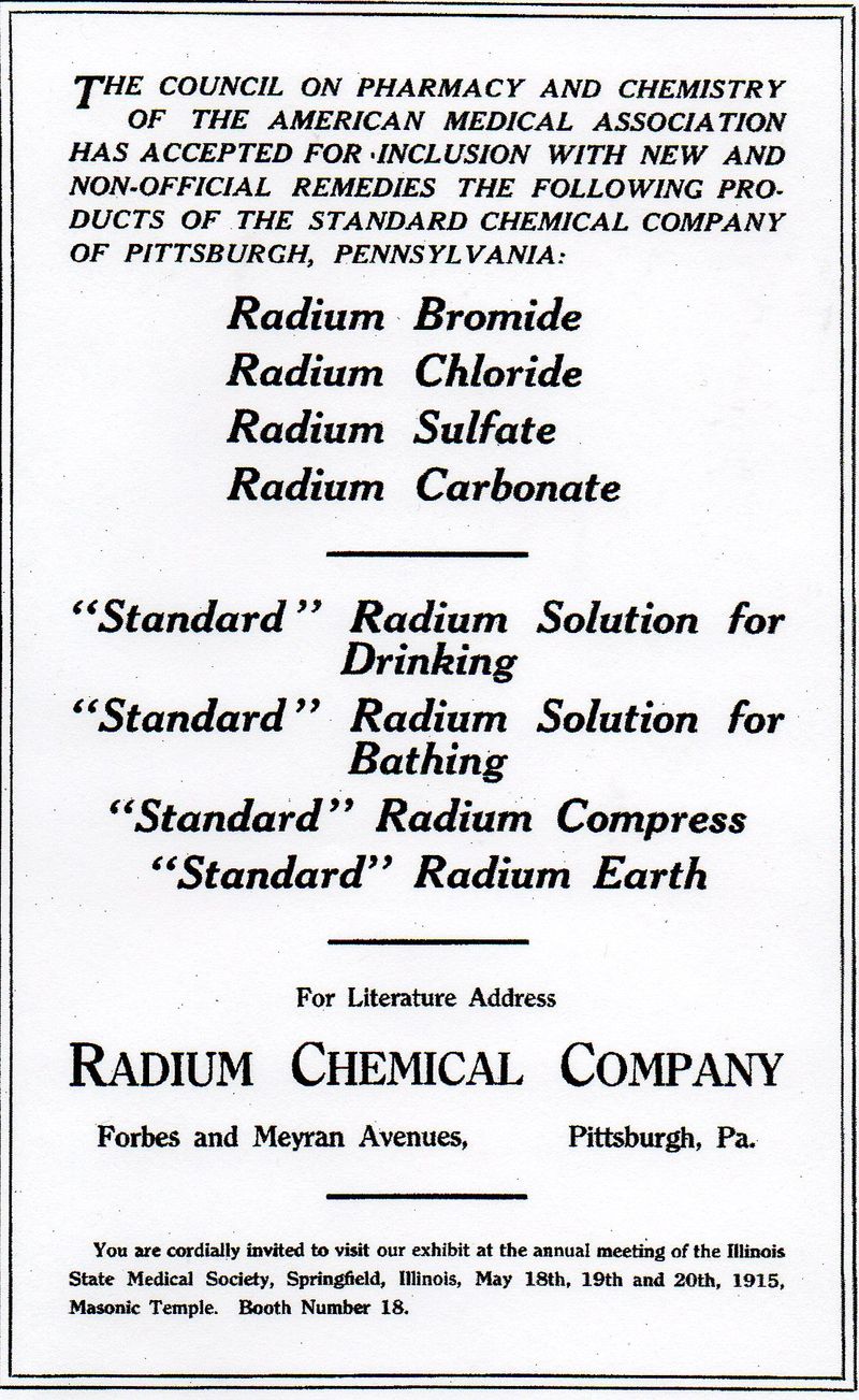 Radium chemical co385 Radium chemical co385