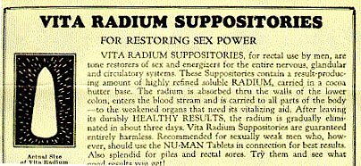Radium--suppositories Radium--suppositories