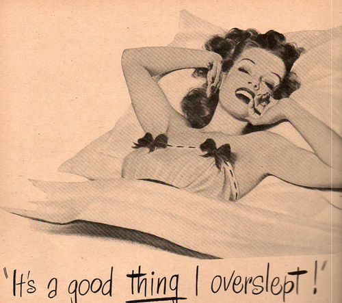 Women--growing overslept `455