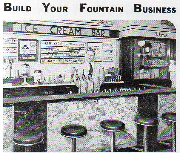 A soda fountain man stand496