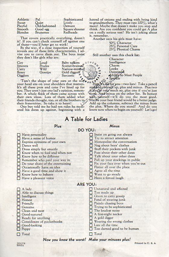 Girl stuff--tables for ladies test831