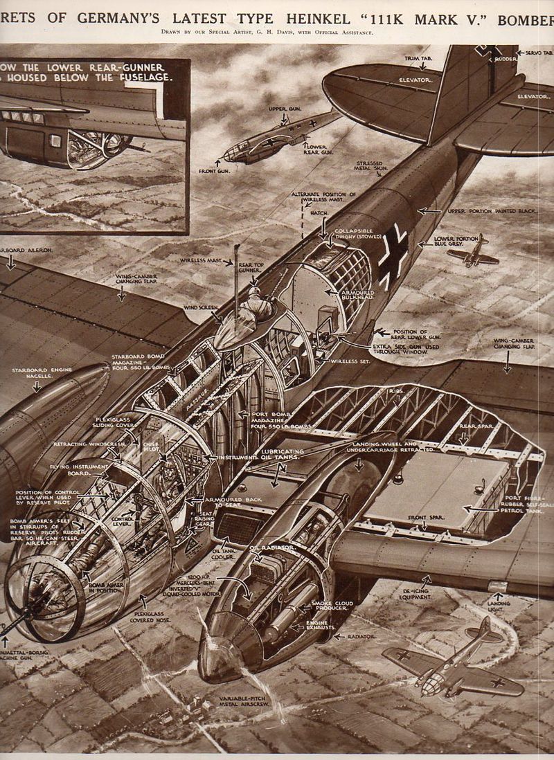 Aircraft x section--heinkel847