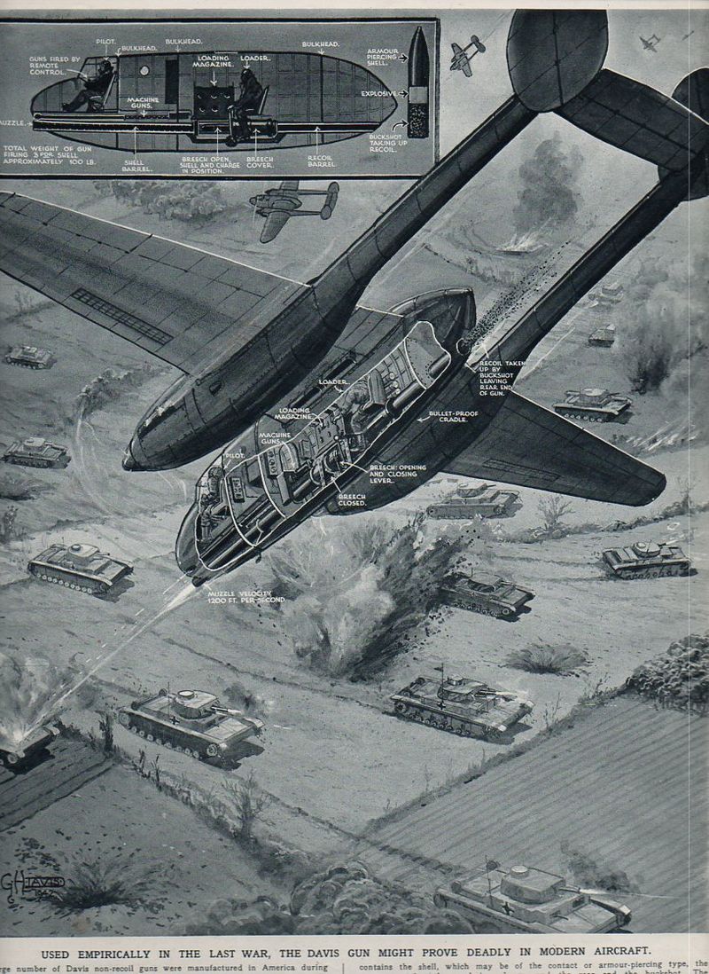 Aircraft x section--davis recoil848