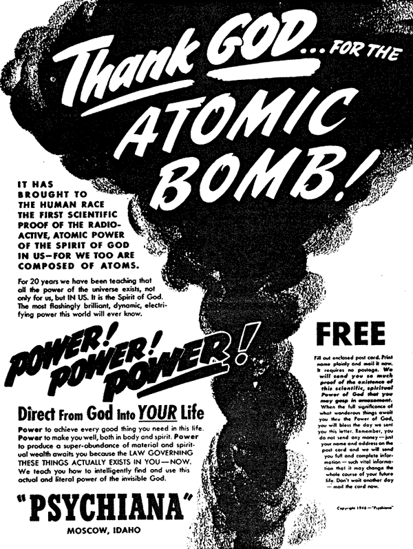 Atomic bomb thankgod