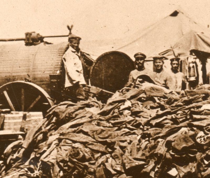 World War I photos--empty uniforms detb290