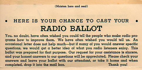 Radio Ballot a321