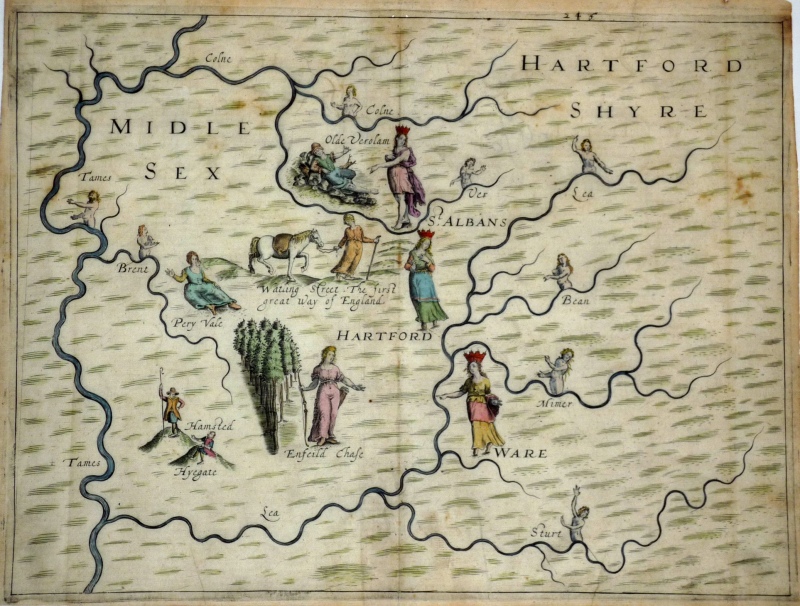 Map of Imagination-Michael-Drayton-s-PolyOlbion-c-1613
