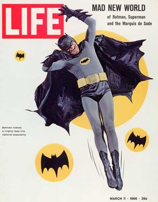 Leaning batman