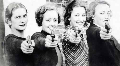 Women with pistols