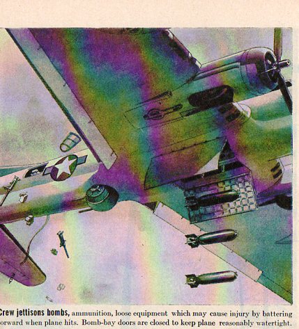 Aviation--ditching B-17556