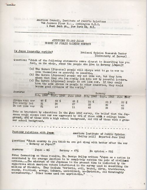 Japan Public Opinion889