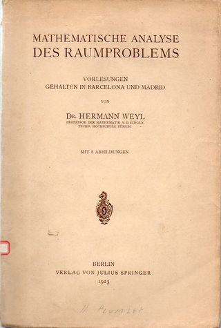 Weyl raumproblems355