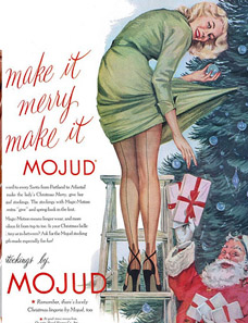 Christmas ads bad legs detail