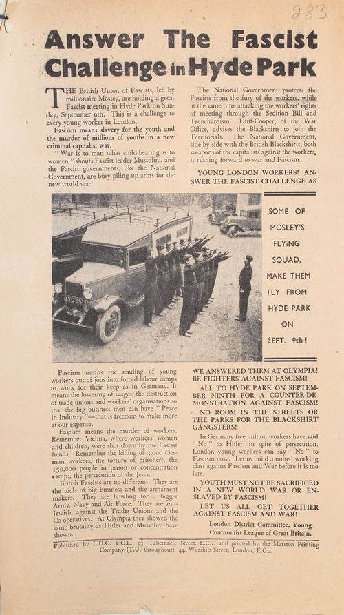 Fascist demonstration 193