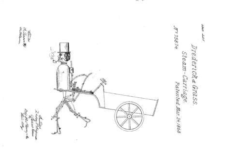 Mechancal man--steam man patent