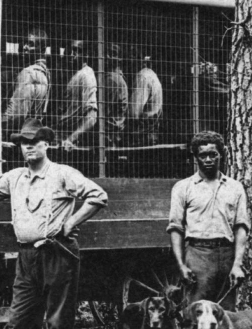 Negro chain gang detail middle right