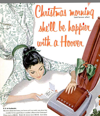 Christmas ads bad legs detail hoover