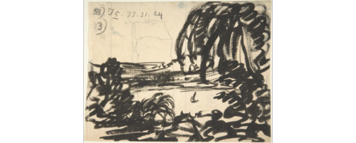 Cozens blot art lake