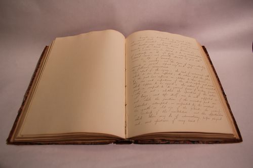 Medical manuscript open