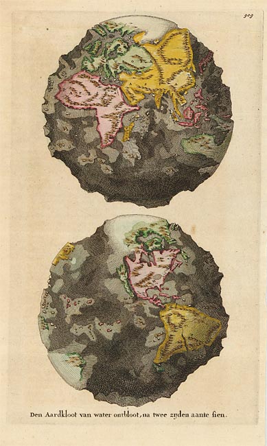 Map world without water