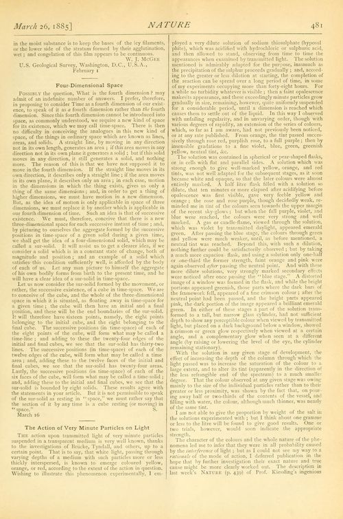 Four Dimensional Space