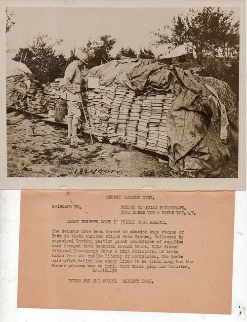 WWI photos--looted books111
