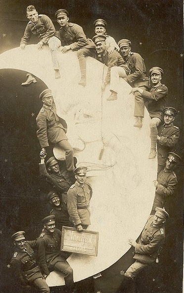 WWI--soldiers on moon