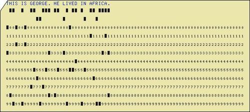 Punch card george