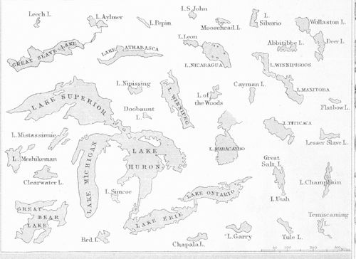 Mountain comparative detail lakes
