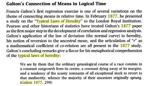 Galton regression Galton regression