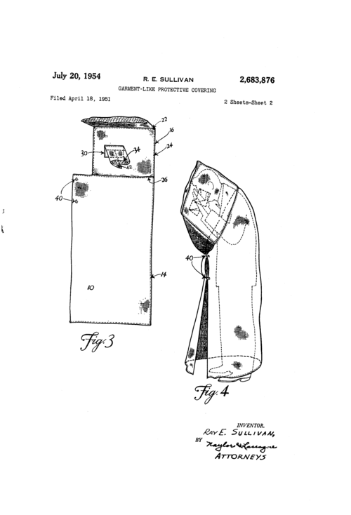 Atom bomb suit bent over