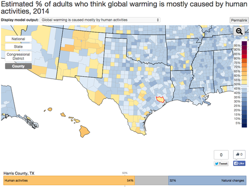Data map global warming