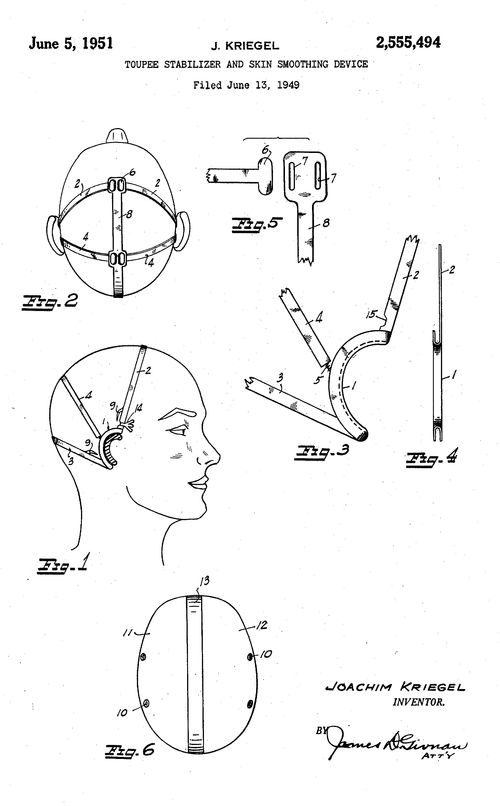 Patent--head bra title full