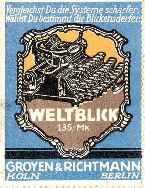 Typewrriter ad Groyen921 Typewrriter ad Groyen921