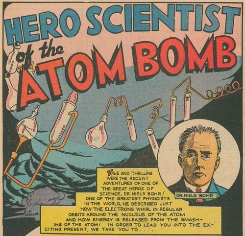 Scientisits in comics Bohr