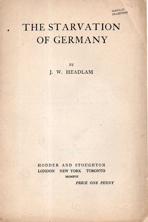 Starvation of Germany118