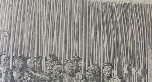 Processional spears detail