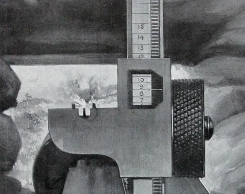 WWI Project MAchine gun sighting detail