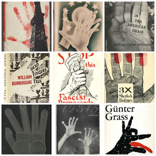 Books hands montage