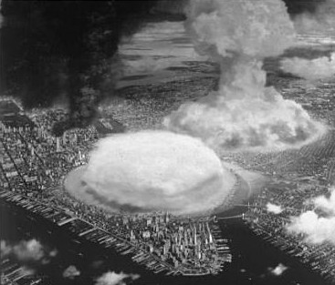 Atomic bomb US cities Manhattan