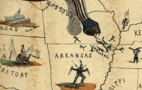 Maps Scotts great snake detail