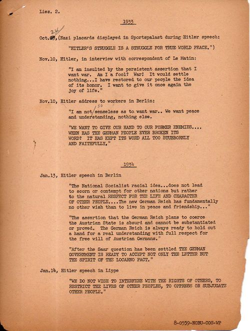 Hitler's lies 2154 Hitler's lies 2154