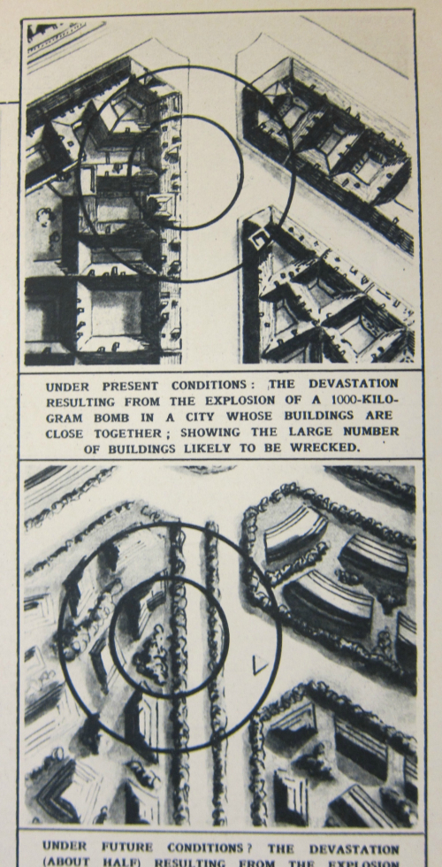 Anti-aircraft Moscow city street