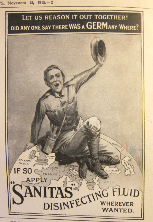 Maps WWI propaganda  Sanitas