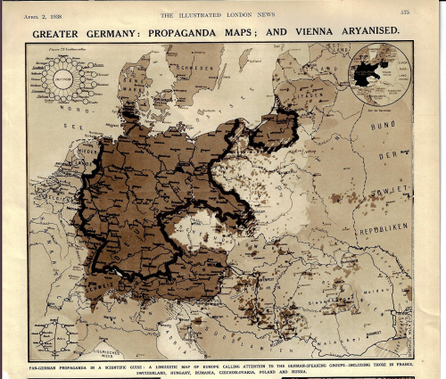 Maps Propaganda German speaking 1938