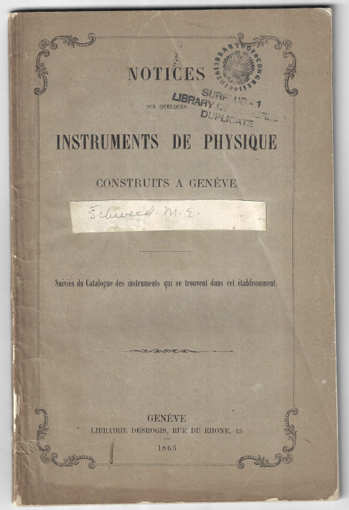 Sci instruments schwerd