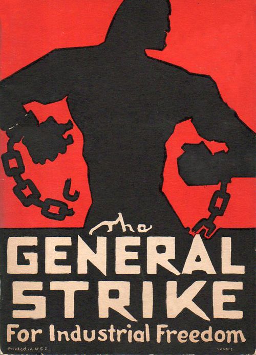 Poster Reprint  General Strike Public