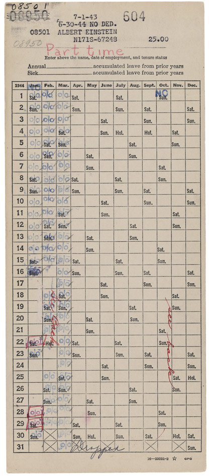 Archives--Einstein payroll