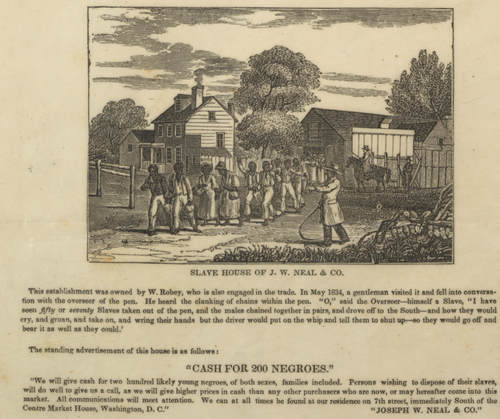 Slavery DC Neal slave house