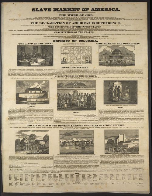 Slavery dc broadside